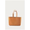 Bag Cabas, camel leather