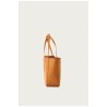 Bag Cabas, camel leather