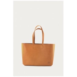 Bag Cabas, camel leather