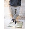 Pockets trousers, herringbone wool drap