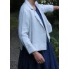 Flared jacket, natural heavy linen