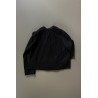 Flared jacket, black denim