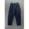 Summer trousers for man, indigo heavy linen