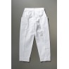 Summer trousers for man, white denim