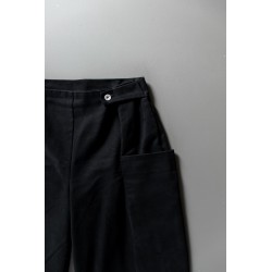 Summer trousers for man, black denim