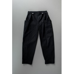 Summer trousers for man, black denim