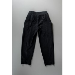 Summer trousers for man, black denim