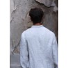 Suit jacket for man, natural heavy linen