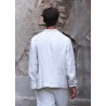 Suit jacket for man, natural heavy linen