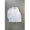 Chemise mixte, lin blanc