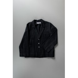 Suit jacket for man, black denim