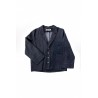 Suit jacket for man, blue recycled denim