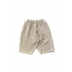 Short mixte pour homme, lin naturel