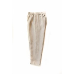 Long trousers, natural heavy linen