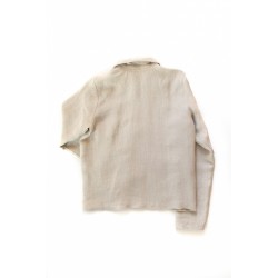 Man jacket, natural heavy linen