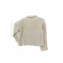 Woman jacket, natural heavy linen