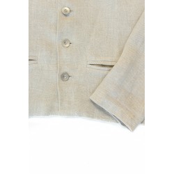 Woman jacket, natural heavy linen