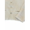 Woman jacket, natural heavy linen