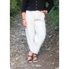 Pantalon classique, lin blanc