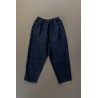 Classic trousers, indigo heavy linen