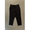 Uniform straight trousers, black linen