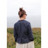 Tailor jacket, blue recycled denim