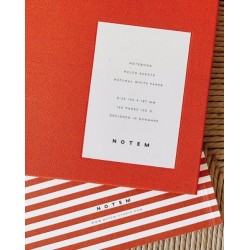 Carnet EVEN, rouge orangé