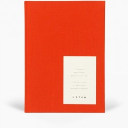 Carnet EVEN, rouge orangé