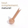 Pince en bois naturelle