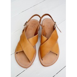 Sandals Uzes, brown leather