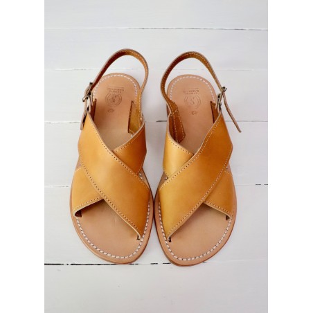 Sandals Uzes, brown leather