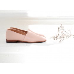 Chaussures Maury, cuir nude