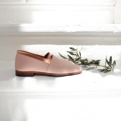 Chaussures Maury, cuir nude