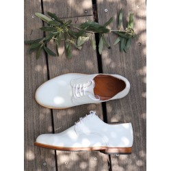 Chaussures Partridge, cuir noir et naturel