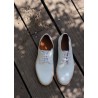 Derby shoes, white calf