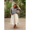 Long skirt, natural heavy linen