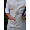 Apron, natural heavy linen