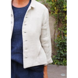 Tailor jacket, natural heavy linen