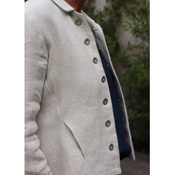 Tailor jacket, natural heavy linen