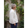 Veste tailleur, lin épais naturel