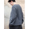 Flared sweater, light grey heavy jersey