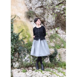 Skirt, grey wool blend