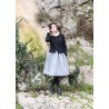 Skirt, grey wool blend