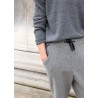 Pull mixte pour homme, jersey épais gris clair