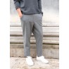 Pantalon à poches pour homme, lainage gris