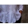 Chemise mixte, lin blanc