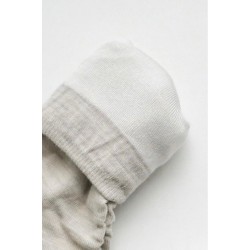 Silk wool double-faced socks, oatmeal