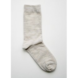 Silk wool double-faced socks, oatmeal