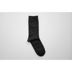 Silk wool double-faced socks, dark mocha