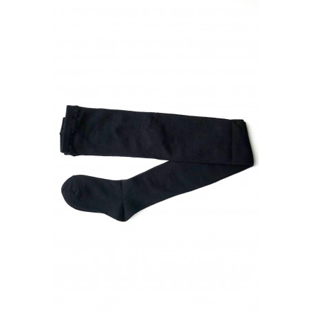 Collants en laine merinos, noirs